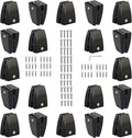 KSWLOR 20 PCS Office Desk Partition Support Bracket,Desk Divider Clamp Brackets Shelf Clip Clamp Holder Screen Clip Holders,Desk Privacy Screen Clips Clamps Sneeze Guard Bracket Support 0-1/2" Panel