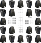 KSWLOR 20 PCS Office Desk Partition Support Bracket,Desk Divider Clamp Brackets Shelf Clip Clamp Holder Screen Clip Holders,Desk Privacy Screen Clips Clamps Sneeze Guard Bracket Support 0-1/2" Panel