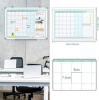 MAKELLO Dry Erase Calendar for Wall 36" x 24", Large White Board Calendar with Next Month for Office, Family, Kitchen and Bedroom