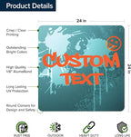 Custom Sign, Custom Street Sign, 11 Font Colors, 13 Font Styles, 4 Hole Options, 22 Sizes, 24x24 Inches, Rust Free DiBound, Fade Resistant, Made in USA by My Sign Center (Graffiti)