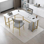 Kuyal Clear Chair mat for Hardwood Floor 51 x 63 inches Transparent Floor Mats Wood/Tile Protection Mat for Office & Home (51" X 63" Rectangle)