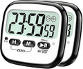 AyayaBoss 2-Pack Magnetic Kitchen Timers for Cooking, Digital Stop Watch Countdown Timer for Kids, Teachers, Classroom, Office, Exercise - Battery Included