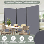 Room Divider 6FT Single Panel Privacy Screen, 102'' Wide Fabric Indoor Room Divider Wall Divider for Room Separation, Portable Room Partitions and Dividers Freestanding Temporary Wall Room Separators