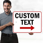 Custom Arrow Directional Sign, Right Arrow, 18x24 Inches, Rust Free .063 Aluminum, Fade Resistant, Made in USA by My Sign Center