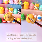 48 pcs Cute Pencil Sharpener for Kids Fun Pencil Sharpener Bulk Kawaii Manual Pencil Sharpeners Kids Pencil Sharpeners for Back to School Supplies Class Rewards.