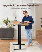 ErGear Electric Standing Desk with 4 Drawers, Height Adjustable Desk with Storage, C-Clamp Mount Compatible, Computer Home Office Table with Cable Management Tray