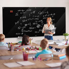 MaxGear Glass Whiteboard Wall Mounted, Frameless Magnetic Dry Erase Board, Tempered Glass, Steel-Backed, Non-Porous Smooth Surface, Floating Design, Accessories Included, for Office Home Classroom