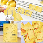 Double Sided Gold Cardstock 8.5 x 11 Metallic Paper, Goefun 100 Sheets 80lb Shimmer Card Stock for Printing, Copy, Invitations, Card Making