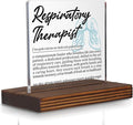 Respiratory Therapist Gifts, Thank You Appreciation Gifts for RTs Week Graduation Birthday Christmas Pulmonary Care Professionals Office Desk Decor Decorative Signs Plaque PA020