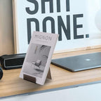 ZOEY Acrylic Book Stand with Ledge Black Display Easels Plate - 5 Pack Large Book Holder Easel Stand for Books Display, Music Sheets, Artworks, CD, Tablet Holder (Small)
