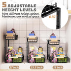 Dihmpor Under Sink Organizer and Storage, 2 Pack Slide Out Under Cabinet Storage Pull Out Sink Shelf Cabinet Storage Shelves, Undersink Organizers for Kitchen Bathroom Cabinet