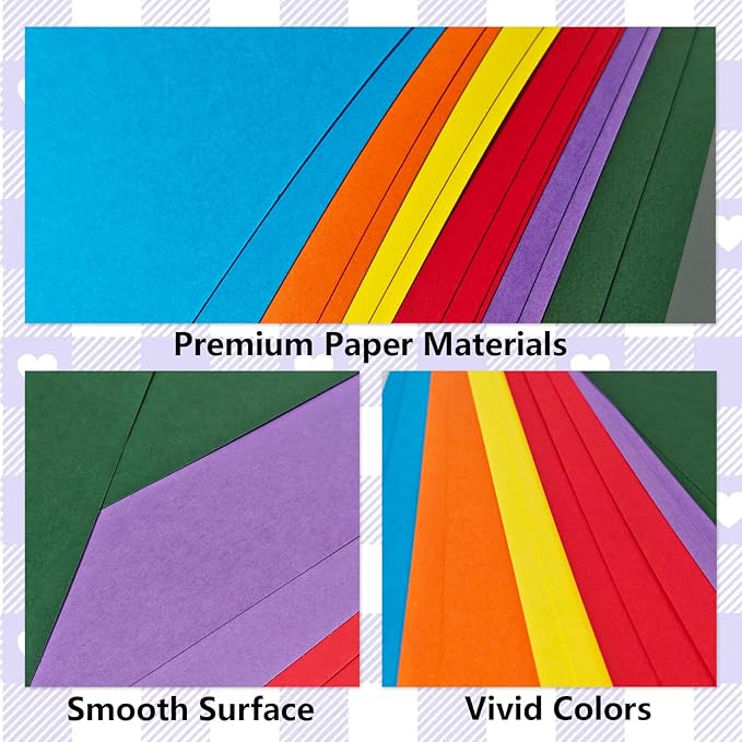 15 Sheets Purple Cardstock 12"x12",250gsm/90lb Heavyweight Cover Cardstock Paper, Thick and Smooth Card Stock Perfect for Card Making, Scrapbooking and Crafts (Purple)