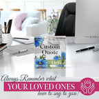 Custom Acrylic Sign Personalized, Custom Desk Name Plate, 18 Styles, (4"x4"), With Gift Box, USA Made by Acryluxe. (Meconopsis)