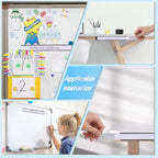 Eeoyu Magnetic Label Holders with Magnets Magnetic Data Card Holders with Clear Plastic Protectors for Metal Shelf, Whiteboard, Set of 30 (1 x 8 Inch)