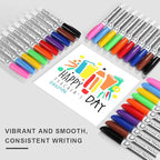 Volcanics Dry Erase Markers Low Odor Fine Whiteboard Markers Thin Box of 30, 10 Colors