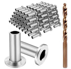 BLIKA 120 Pack Stainless Steel Protector Sleeves for 1/8" 5/32" or 3/16" Deck Cable Railing, for Wood/Composite Posts, T316 Marine Grade