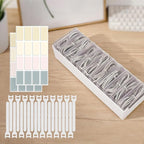 11 Cable Organizer Box with Labels, Cord Storage Organizer for Desk Drawer，Includes 20 Ties & 32 Labels, Office Home Multi-Purpose Organizer