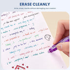 ParKoo Erasable Gel Pens, 15 Colors Retractable Erasable Pens Clicker, Fine Point 0.7mm, Make Mistakes Disappear, Assorted Color Inks for Drawing Coloring Writing Planner