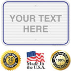 Custom Sign, Personalized Metal Signs, Customize for Office, Business, Workplace, Home, Airbnb, Delivery Blue Signs, 12x18 Inches, 3M EGP Reflective .063 Aluminum, Fade Resistant, Made in USA