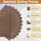 Silunkia 300 Sheets Coffee Cardstock 8.5 x 11 Christmas Paper, 75lb Premium Dark Brown Paper Card Stock for DIY Cards Making, Thank You Cards, Invitations, Birthday Decorations