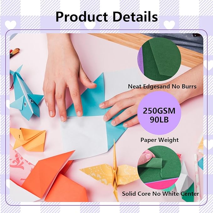 15 Sheets Orange Cardstock 12"x12",250gsm/90lb Heavyweight Cover Cardstock Paper, Thick and Smooth Card Stock Perfect for Card Making, Scrapbooking and Crafts (Orange)