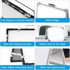 Whiteboard Dry Erase Boards, Portable White Board Double Sided Magnetic Board Stand,Foldable Hanging Wall Desktop Boards Easel for Kids Students Teacher for School Home Kitchen Office 24x18 Inch