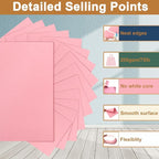 Silunkia 40 Sheets Candy Pink Cardstock 8.5 x 11 Craft Paper, 75lb Premium Heavyweight Paper Card Stock for Valentine's Day, DIY Cards Making, Greeting Cards, Party Decorations, Wedding Invitations