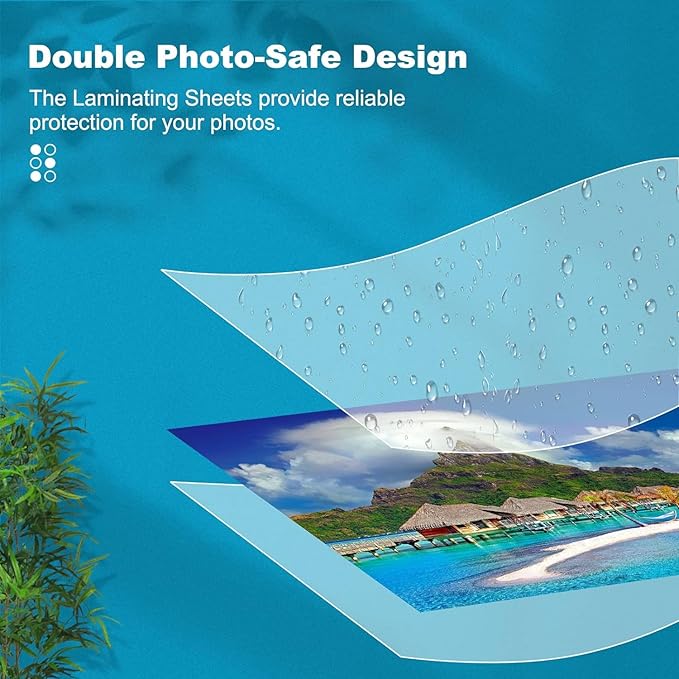 3 mil Thermal Laminating Sheets, Holds 8.5" x 11" Sheets, Thermal Laminating Pouches for Laminator, 9" X 11.5" Letter Size Thermal Laminating Paper, Round Corner 100 Pack