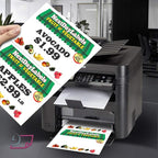 NextDayLabels - Letter Size White Perforated Blank Post Card Cardstock, 75lb Cover (203 gsm) 2 per Page, Cards Measure 8.5" X 5.5", Inkjet/Laser Compatible - 100 Sheets / 200 Cards
