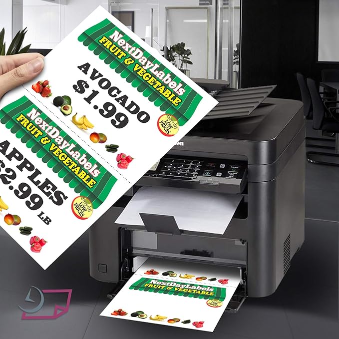 NextDayLabels - Letter Size White Perforated Blank Post Card Cardstock, 75lb Cover (203 gsm) 2 per Page, Cards Measure 8.5" X 5.5", Inkjet/Laser Compatible - 50 Sheets / 100 Cards