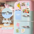 VNDUEEY 20Pcs Fridge Magnets Refrigerator Magnets, Strong Whiteboard Magnets, Small Push Pin Magnets for Whiteboard, Kitchen, Office, Classroom and Map, Silver