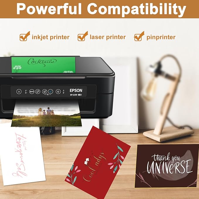 100 Sheets Coffee Color Cardstock 8.5 x 11 Scrapbooking Paper, 200gsm/75lb Heavyweight Printer Paper Card Stock for DIY Card Making, School Crafts, Thank You Cards, Certificates