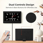 7'' Digital Clock, Dementia Clock With Date And Time, 10 Reminders, 6 Alarms, Auto-Dimming, Auto DST, Remote Control, Large Display Alarm Clock For Seniors, Gifts For People With Dementia, Alzheimers