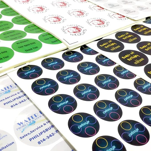 100-500 Custom Stickers Personalized Labels, Customized Stickers with Any Image Logo and Text. Custom Stickers for Business LogoThank You Labels,etc. (Rectangle,2X1 Inch)