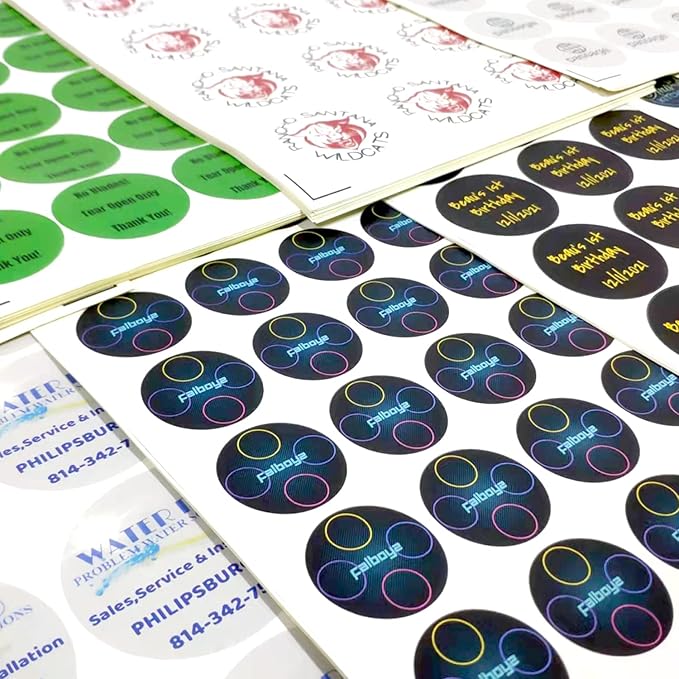 100-500 Custom Stickers Personalized Labels, Customized Stickers with Any Image Logo and Text. Custom Stickers for Business LogoThank You Labels,etc. (Diamond, 2X1 Inch)