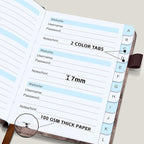 MOSA BEAR Password Keeper Book with Alphabetical Tabs，4.3"x5.7" Small Password Books for Seniors Password Notebook for Internet Website Address Log in Detail(NZBR)
