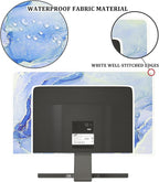 Baocicco Modern Violet Marble Waterproof TV Cover Anti-Static Dustproof Protective Cover for LCD/LED/HD 65 Inch Decorative Monitor Accessories Covers for Television LED LCD OLED TVs Screen