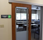 Conference Room Sign – In Use/Available Slide Switch Sign, Premium Durable Acrylic Material, Super Strong Self-Adhesive, Quick Installation, Suitable For Your Home And Business (9×3 Inches, Black)