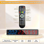 LED Countdown Clock, 999 Days, 23 Hours, 59 Minutes, 59 Seconds, Event Countdown Clock/Factory Accepts Your Exclusive Customization (2.1 inches 3 Blue+6 red)