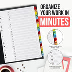 Binder Dividers with Tabs 1-20 Numbered – A4 (3 Pack) | Dividers for 3 Ring Binder | Numbered Tab Dividers for Office, School & Home Organization - The Paper Shop