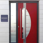 ADA CENTRAL SIGNS - 6" X6" Entrance Sign - ADA Compliant Tactile Graphics Grade 2 Braille Text Acrylic Wall Sign - Entry, Way in, Access Signs for Office, Hotel, Schools, Apartment, and Restaurants