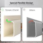 YECAYE 157in Cable Management, Cord Organizer,Easy Install Self-Adhesive Cable Organizer,Cord Management, Desk Wire Holder for Office Organization,Child and Pet Proofing, Beige