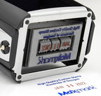 MaxMark Heavy Duty Date Stamp with 8-Line Custom Text, Self Inking Date Stamp - 2860 - Choose from Many Font and Color Options