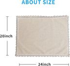 MINJIATEX Couch arm Covers,Non-Slip lace Sofa arm Covers Set of 2 Washable Sofa armrests Covers for Living Room Recliner Chair arm Cover Protectors for Leather Sofa armrest slipcover (MYS-Beige)