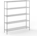 Regal Altair 18" Deep x 72" Wide x 86" Height Wire Shelving Kit | 5-Tier | NSF Commercial Storage Rack Unit