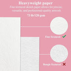 Cute Sketchbook Pink, 9"x12" Sketch Book for Teen Girls, 100 Sheets Girl Sketchbook 73lb/120gsm Drawing Paper for Kids, Art Supplies for Teens 14-16 Girls.