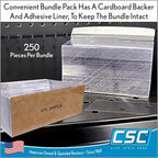 Clip Strip Corp. Price/Data Channel Label Holder Chips, Clear Plastic Tags, 3" L x 1.25" H, 7.5 Mil Thick, Gondola Shelf Edge, Reusable, Made for Point of Purchase Shelf Molding (2000)