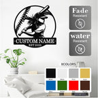 Personalized Softball Metal Sign Custom Player Name Sign Girls Room Decor Softball Lover Present Sports Wall Art Decor Gift for Girls, Team, Mother, Daughter