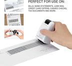 Guard Your ID Wide Stamp Roller for Identity Protection, White