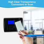 ABEYATH 10 Pack Extra Thick ID Card Name Badge Holder Heavy Duty Waterproof Clear Plastic PVC Vertical Sleeve Pocket Resealable